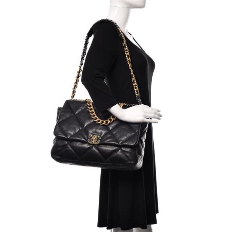 chanel 19 flap bag quilted goatskin maxi|Chanel handbags flap.